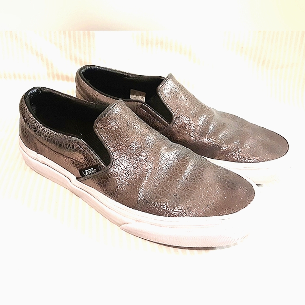 VANS Slip-on Sneakers Metallic Gold